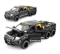 imtfzct 1:28 Mercedes-Benz Classe X Model Car Age 3+, in lega di zinco pressofuso con trazione posteriore pick-up camion giocattolo auto con suono e luce, adatto per collezione, regali per ragazzi