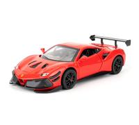 imtfzct 1:32 Ferrari 488 Modellino auto, auto in alluminio pressofuso con funzione di ritorno, auto giocattolo per bambini con luce e suono, giocattolo da collezione, regalo per bambini (rosso)