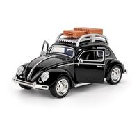 imtfzct 1:32 Scala Volkswagen Maggiolino Die-Cast Modello Giocattoli con Suono e Luce & Funzione Pull-Back, Replica Classica per Giocare e Esposizione, Età 3+ Nero