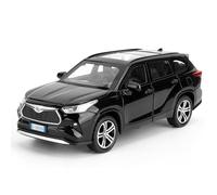 imtfzct 1/32 Toyota Highlander giocattolo auto con suoni e luci, in lega pressofusione modello auto, ragazzi e ragazze regalo (nero)
