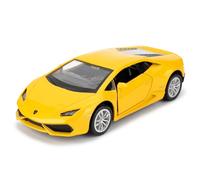 imtfzct 1/36 Lamborghini Huracan LP610-4 modellino auto giocattolo in acciaio legato con funzione di ritiro regalo auto per ragazzi e ragazze (giallo)