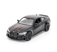 imtfzct 1/36 M4 CSL modellino auto giocattolo con funzione Pull Back, porte apribili, giocattolo per il tempo libero, regalo per ragazzi e ragazze, nero