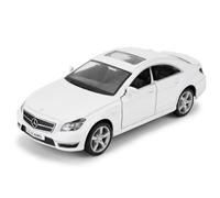 imtfzct 1/36 Mercedes-Benz CLS 63 modellino auto, riporta la funzione di trazione dell'auto giocattolo in alluminio, regali auto per ragazzi e ragazze (bianco)