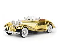 imtfzct Benz 500 K Classic Retro modellino auto in scala 1:24 in lega di pressofusione con effetti sonori e luce e funzione pull-back - la scelta ideale per gli appassionati di auto e collezionisti