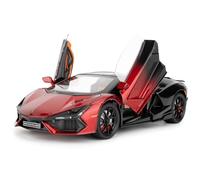 imtfzct Lamborghini Reventon - Auto giocattolo 1/24 in ghisa con suono, luce e pullback, modello da collezione, regalo per bambini (rosso)
