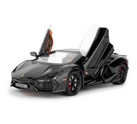 imtfzct Lamborghini Reventon auto giocattolo auto 1/24 in ghisa con suono, luce e pullback, modello auto da collezione, regalo per bambini (nero)