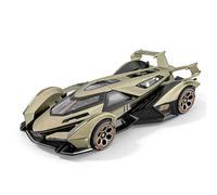 imtfzct Lamborghini V12 modellino auto in scala 1:24 con luce e suono - Pull Back Diecast Auto, una selezione da collezione per appassionati di automobili verde