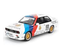 imtfzct Modellino auto 1/24 M3 in versione laccata, auto giocattolo in alluminio pressofuso con funzione audio e luce e funzione pull-back, modello da collezione, regalo per bambini (bianco)