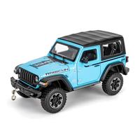 imtfzct Wrangler - Modellino giocattolo in scala 1:24, con suono e luce, funzione Pull Back e porte apribili, dettagli realistici per collezionisti e regali, blu