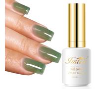 Imtiti 15ML Trasparente Gelatina Verde Gel Smalto Unghie Verde UV Gel Smalto