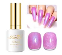 Imtiti Aurora Smalto per Unghie Blu Porpora, 15ML Perla Scintillante Shell UV Soak Off per Nail Art Manicure Fai Da Te 1Pz
