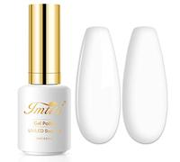 Imtiti Gel Polish Bianco Puro, 1 Pezzo 0.5 Fl Oz - Smalto Nude UV LED, Kit Manicure Fai Da Te per Donne e Ragazze