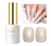 Imtiti Pearl Milky Gel Smalto per unghie, 15 ml, crema leggera, Shimmer Soak Off LED, Nail Art Starter Manicure Salon fai da te a casa, 1 pz