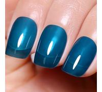 Imtiti Smalto Gel Blu Ghiaccio, 15ML Smalto Gel Blu Oceano Traslucido UV/LED per Manicure fai da te a casa 1Pz.