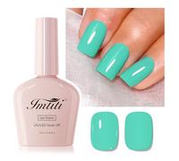 Imtiti Smalto Gel Ciano Pastello, 1Pz. Smalto Gel UV LED Candy Ciano, Lunga Durata, Nail Art Manicure Salon DIY a Casa per la Primavera e l'Estate (10ML-950)
