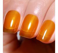 Imtiti Smalto Gel Giallo Ghiaccio, 15ML Smalto Gel Gel Gel Crystal Ambra Traslucido Colore UV/LED per Manicure fai da te a casa 1Pz.