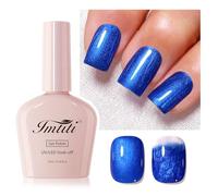 Imtiti Smalto gel perlato, 1 pezzo di smalto gel UV LED blu scintillante, lunga durata, manicure fai da te a casa per la primavera e l'estate (10ML-961)