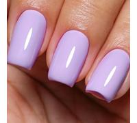 Imtiti Smalto per unghie, 1Pz. smalto gel UV LED color viola pastello, lunga durata, nail art manicure fai da te a casa per la primavera e l'estate (10ML-965)