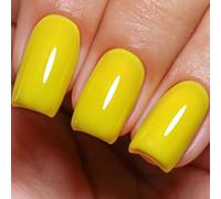 Imtiti Smalto per unghie giallo neon, smalto gel UV LED a lunga durata, nail art manicure fai da te a casa per la primavera e l'estate (10ML-963)