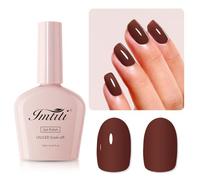Imtiti Smalto UV per unghie al cioccolato, 10 ml, colore marrone, UV gel, Soak Off LED, smalto per unghie, per autunno e inverno, per unghie fai da te, per manicure, salone, gel UV
