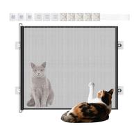 Imtrub Barriera Per Bambini Retrattile,Cancello per Gatti Alto 76 cm | Barriera Di Sicurezza Bambini Per Scale Balcone Bagno Patio Garage