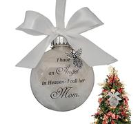 Imtrub Decorazioni Angelo in Cielo, Ornamenti della Palla 'Albero di Natale, Ho Un Angelo in Paradiso, Regalo Pendente per Albero di Natale per Mamma, papà, Zia