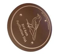 Imtrub Disco in Rame per Abbeveratoio | Vassoio Purificatore Universale Sicuro A Tre Punti,Disco Rame Purificante Bagno - per Giardino Osservazione Esterno Balcone Fontana Farfalle