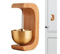 Imtrub Gong per Porta in Legno | Hangings Magnetic Attached Wood Doorbell | Ornamento Porta in Legno e Decorazione per Ingresso Aziendale, Colla per Frigorifero e Porta fienile