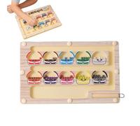 Imtrub Labirinto Magnetico Numeri e Colori | Gioco da Tavolo | Tavola magnetica labirinto di colore e numero,Regalo di Natale per Calze della Befana per Bambini 3-6 Anni Giochi