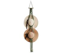 Imtrub Organizer per Cappelli da Parete, in macramè Intrecciato a Mano, Porta Cappelli Bohémien | Appendiabiti Decorativo per Cappelli da soffitto, Cappello a Secchiello e Berretto