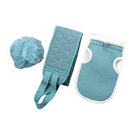 Imtrub Set lavapavimenti da Bagno,Set di Scrubber per la Schiena da Donna da 3 Pezzi con Sfera da Bagno - Cleanse Deeply Bath Scrub Set per Donne, Uomini, Ragazzi, Ragazze