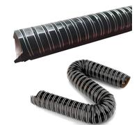 IMUNKT 1-10m Tubo Flessibile In Silicone Nero Per Auto Industriali, Condotto Dell'aria Calda E Fredda, Refrigerazione, Tubo Flessibile Filtro 76/70/60/57/51/45mm(4m/13.1ft,20mm-4/5")