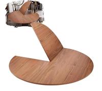 IMUNKT 1.2m 1.8m 2.0m Grande Piano Tavolo Pieghevole Rotondo in Legno, Piano temporaneo per Interno Esterno, Solo piano tavolo pieghevole, Senza Gambe, Spessore 18mm(Walnut,180cm/71")