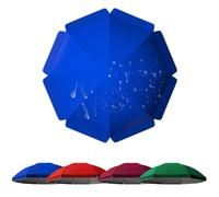 IMUNKT 180cm 8 Balene Telo di Ricambio per Ombrellone Esterno, Copertura per Ombrellone di Ricambio, Impermeabile Tettuccio Superiore per Ombrellone Giardino/Spiaggia(Blue,180cm(6ft)/8 Ribs)