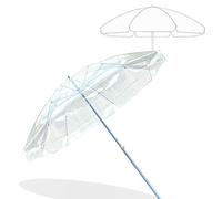 IMUNKT 2.4m Ombrellone Terrazza Trasparente Per Matrimonio, Ombrellone Da Giardino/Balcone/Mercato, Ombrellone Da Patio Antivento E Antipioggia