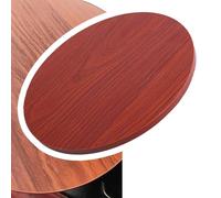 IMUNKT 30 40 50 60 70cm Piano Tavolo Rotondo In Legno Massello, Superficie Tavolo Spessore 16mm, Piano Tavolo Per Tavolo Da Pranzo/giardino(Teak,30cm/12in)