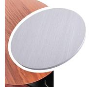 IMUNKT 30 40 50 60 70cm Piano Tavolo Rotondo In Legno Massello, Superficie Tavolo Spessore 16mm, Piano Tavolo Per Tavolo Da Pranzo/giardino(Light grey,40cm/16in)