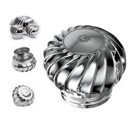 IMUNKT Cappello Eolico per Canne Fumarie, Comignolo Girevole per Stufa Diametro 110mm 160mm 200mm 250mm 300mm 400mm, Aspiratore Fumi Uscita di Tetto, Cappa Antiruggine(250mm/10inch)