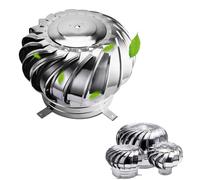 IMUNKT Comignoli Girevoli per Estrazione di Fumi, Cappello Eolico, Aspiratore Fumi Girevole per Canna Fumaria per Camini di 75-600mm di Diametro, Zero Consumo, Silenzioso(75mm/3in)