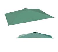 IMUNKT Copertura Per Ombrellone Semi-rettangolare 250x130cm 5 Stecche, Telo Di Ricambio Per Ombrellone Balcone, Porta, Terrazza, Baldacchino Di Ricambio(Green,2.5mx1.3m (8.2'x4.2'))