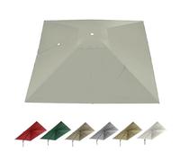 IMUNKT Copertura Quadrato 3x3m Per Ombrellone A Sbalzo, 8 Stecche, Telo Di Ricambio Per Ombrellone Da Esterno, Baldacchino Per Ombrellone Terrazza Piscina(Sand)