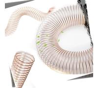 IMUNKT PU Tubo Di Aspirazione 50mm 90mm 100mm 180mm Tubo A Spirale Flessibile Trasparente, Lunghezza 1/3/5/10M, Spessore Parete 0.93mm(5m/16.4ft,38mm(1 1/2"))