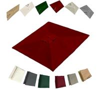 IMUNKT Quadrato Telo Di Ricambio Per Ombrellone A Sbalzo 2.5x2.5 3x3 4x3m Baldacchino Per Ombrellone Da Patio 8 Stecche Copertura Di Ricambio Protettivo UV(Burgundy,4x3m (13x9.8ft))