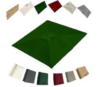 IMUNKT Quadrato Telo Di Ricambio Per Ombrellone A Sbalzo 2.5x2.5 3x3 4x3m Baldacchino Per Ombrellone Da Patio 8 Stecche Copertura Di Ricambio Protettivo UV(Green,4x3m (13x9.8ft))