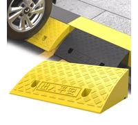 IMUNKT Rampa Carrabile Portatile Rampe Di Marciapiede 3cm-19cm Altezza, Rampe Di Cordolo In Plastica, Rampa Per Auto Antiscivolo, Rampe Per Sedia A Rotelle, Ingresso, Gradini, Garage(Y,50x27x13cm/20x1