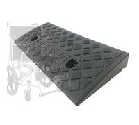 IMUNKT Rampa di Carico Alto 5-13cm, Rampa per Marciapiede in Gomma, Rampe di Soglia Portatili per Disabili Sedia A Rotelle Auto Scooter Roulotte Bici Moto(Black,50 * 27 * 9cm)