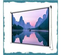 IMUNKT Schermo per Proiettore Retrattile da 40 50 60 Pollici HD Riavvolgibile Manual Telo Proiettore 4:3 16:9 per Ufficio, Scuola, Dormitorio, Home Cinema(16:9,50")