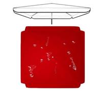 IMUNKT Telo di Ricambio 250x250cm per Ombrellone Quadrato, Copertura di Ricambio per Ombrellone da Giardino/Mercato/Esterno, Tessuto di Ricambio per 4 Stecche(Red,250x250cm(8.2x8.2ft))