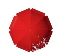 IMUNKT Telo Di Ricambio Per Ombrellone Da Esterno, Diametro 180-300Cm, 8 Stecche/10 Stecche, Copertura Di Ricambio In Tessuto, Impermeabile Tenda Per Ombrellone Da Tavolo Mercato(Red,180cm(6ft)/8 Ribs