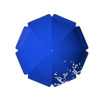 IMUNKT Telo Di Ricambio Per Ombrellone Da Esterno, Diametro 180-300Cm, 8 Stecche/10 Stecche, Copertura Di Ricambio In Tessuto, Impermeabile Tenda Per Ombrellone Da Tavolo Mercato(Blue,220cm(7.2ft)/8 R